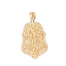 14K GOLD FIRE FIGHTING CHARM - FIRE DEPT. BADGE #4606