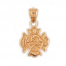 14K GOLD FIRE FIGHTING CHARM - FIRE DEPT. CROSS #4600 14K GOLD FIRE FIGHTING CHARM - FIRE DEPT. CROSS #4600