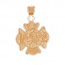 14K GOLD FIRE FIGHTING CHARM - FIRE DEPT. CROSS #4599 14K GOLD FIRE FIGHTING CHARM - FIRE DEPT. CROSS #4599