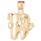 14K GOLD MEDICAL CHARM - HAPPY TOOTH #4749