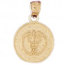 14K GOLD MEDICAL CHARM - MEDAL #4731