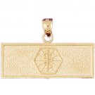 14K GOLD MEDICAL CHARM - MEDAL #4727