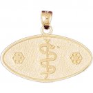 14K GOLD MEDICAL CHARM - MEDAL #4726