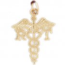 14K GOLD MEDICAL CHARM - MEDAL #4725