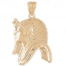14K GOLD EGYPTIAN CHARM - KING TUT #4807