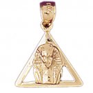 14K GOLD EGYPTIAN CHARM - KING TUT #4797 14K GOLD EGYPTIAN CHARM - KING TUT #4797