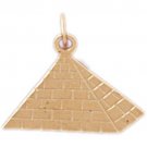 14K GOLD EGYPTIAN CHARM - PYRAMID #4782