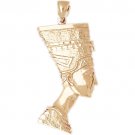 14K GOLD EGYPTIAN CHARM - NEFERTITI #4763