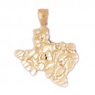 14K GOLD TRAVEL MAP CHARM - TEXAS #5056