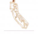 14K GOLD TRAVEL MAP CHARM - CALIFORNIA #5051