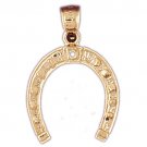 14K GOLD WESTERN CHARM - HORSESHOE #5157