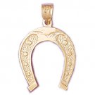 14K GOLD WESTERN CHARM - HORSESHOE #5154