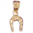 14K GOLD WESTERN CHARM - HORSESHOE #5153