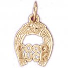 14K GOLD WESTERN CHARM - HORSESHOE #5148