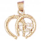 14K GOLD WESTERN CHARM - HORSESHOE #5147