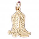 14K GOLD CHARM - COWBOY BOOT #5183