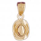 14K GOLD WESTERN CHARM - COWBOY HAT #5176 14K GOLD WESTERN CHARM - COWBOY HAT #5176