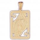 14K GOLD GAMBLING CHARM - PLAYING CARDS #5464