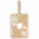 14K GOLD GAMBLING CHARM - PLAYING CARDS #5457