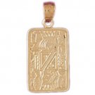 14K GOLD GAMBLING CHARM - PLAYING CARDS #5454