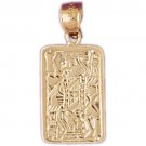 14K GOLD GAMBLING CHARM - PLAYING CARD #5450