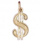 14K GOLD GAMBLING CHARM - DOLLAR SIGN #5407