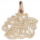 14K GOLD GAMBLING CHARM - I LOVE LAS VEGAS #5395