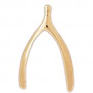 14K GOLD GAMBLING CHARM - WISHBONE #5382