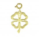 14K GOLD GAMBLING CHARM - 4 LEAF CLOVER #5374 14K GOLD GAMBLING CHARM - 4 LEAF CLOVER #5374