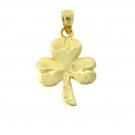 14K GOLD GAMBLING CHARM - IRISH SHAMROCK #5369