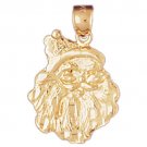 14K GOLD CHRISTMAS CHARM - SANTA CLAUS #5572