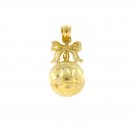 14K GOLD CHRISTMAS CHARM - TREE TOY #5546