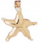14K GOLD CHRISTMAS CHARM - STAR #5514