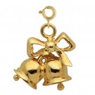 14K GOLD CHRISTMAS CHARM - BELL #5512