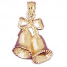 14K GOLD CHRISTMAS CHARM - BELL #5507