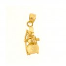 14K GOLD CHRISTMAS CHARM - SNOWMAN #5544