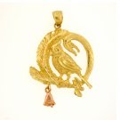 14K GOLD CHRISTMAS CHARM - CHRISTMAS DECORATION #5534