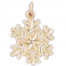 14K GOLD CHRISTMAS CHARM - SNOWFLAKE #5522