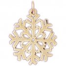 14K GOLD CHRISTMAS CHARM - SNOWFLAKE #5516