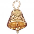 14K GOLD CHRISTMAS CHARM - BELL #5510