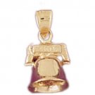 14K GOLD CHRISTMAS CHARM - BELL #5509