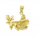 14K GOLD CHRISTMAS CHARM - SANTA CLAUS #5487