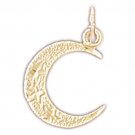 14K GOLD CHARM - MOON #5630 14K GOLD CHARM - MOON #5630