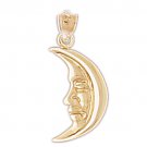 14K GOLD CHARM - MOON #5627 14K GOLD CHARM - MOON #5627
