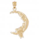 14K GOLD CHARM - MOON #5620 14K GOLD CHARM - MOON #5620