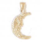 14K GOLD CHARM - MOON #5618 14K GOLD CHARM - MOON #5618