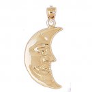 14K GOLD CHARM - MOON #5613