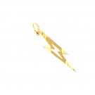 14K GOLD CHARM - FORKED LIGHTNING #5690