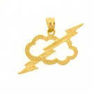 14K GOLD CHARM - THUNDERCLOUD #5681