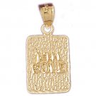 14K GOLD NUGGET CHARM #5771